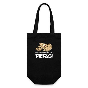 I'm Just Here For The Pierogi Polska Food Polish K - Geschenkbeutel für Flaschen - Schwarz - Vorne