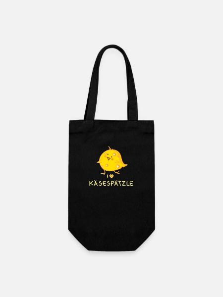 Ich liebe Spätzle - Geschenkbeutel für Flaschen - Schwarz