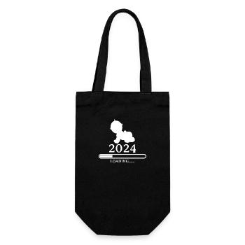 Baby Loading 2024 - Geschenkbeutel für Flaschen - Schwarz - Vorne