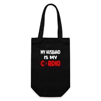 My Husband Is My Cardio - Sac à bouteille - noir - Devant