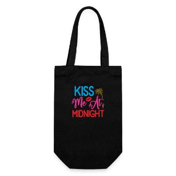 Embrasse-moi à minuit - Sac à bouteille - noir - Devant