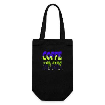 cat face hoodies and sweatshirts humor gift idea - Geschenkbeutel für Flaschen - Schwarz - Vorne