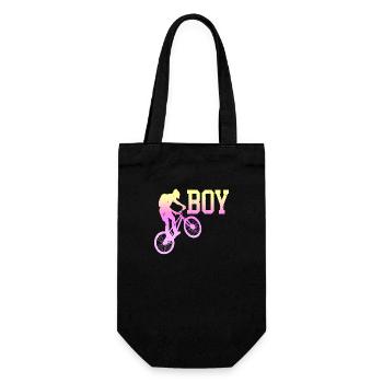 bike bicycle cycle lifestyle healthy transport - Gift Bag for Bottles - black - Front