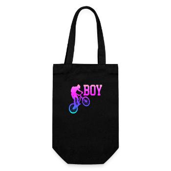 bike bicycle cycle lifestyle healthy transport - Gift Bag for Bottles - black - Front