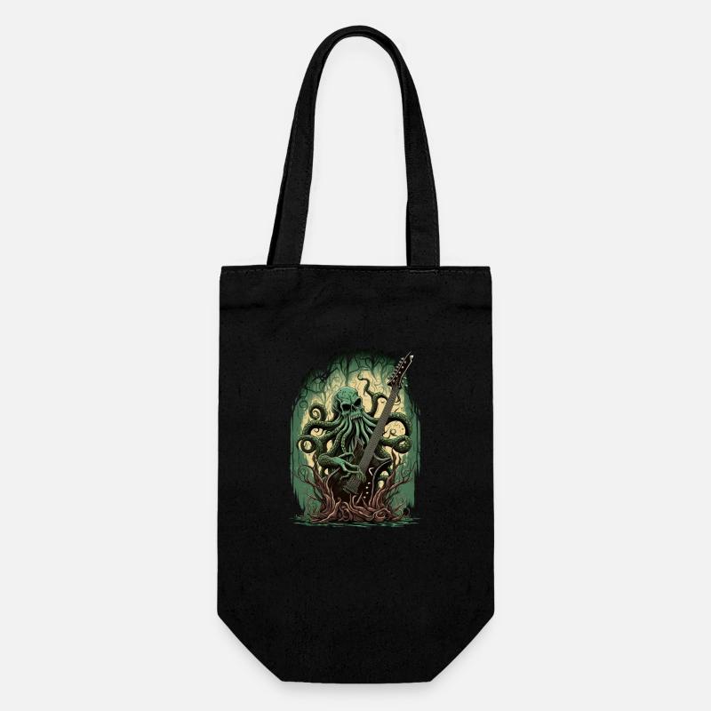 Cthulhu rock - Gift Bag for Bottles - black