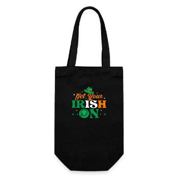 Get Your Irish On - Geschenkbeutel für Flaschen - Schwarz - Vorne