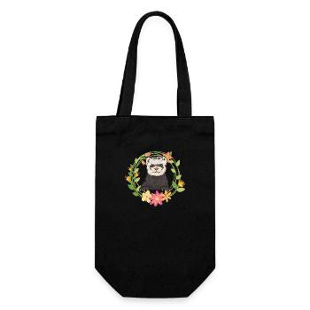 Ferret Owner Ferret - Gift Bag for Bottles - black - Front