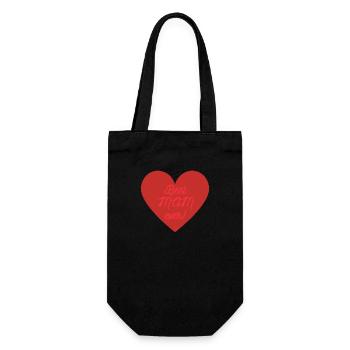Best Mom Ever - Geschenkbeutel für Flaschen - Schwarz - Vorne