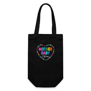 Nurse Baby Maternity Nurse - Gift Bag for Bottles - black - Front