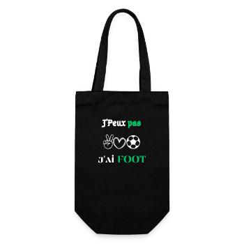 J'Peux pas j'ai Foot - Sac à bouteille - noir - Devant