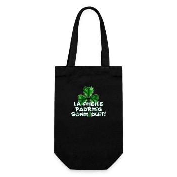 Lá Fhéile Pádraig Sona Duit ! Fête de la Saint-Patrick - Sac à bouteille - noir - Devant