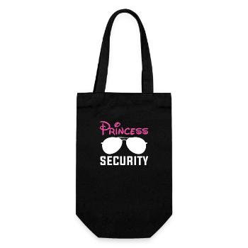 Princess Security Funny Birthday Halloween Party - Gift Bag for Bottles - black - Front