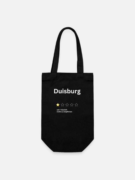 Duisburg 1star - Geschenkbeutel für Flaschen - Schwarz
