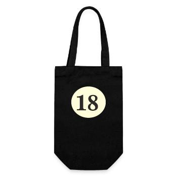 18 geburtstag - Geschenkbeutel für Flaschen - Schwarz - Vorne