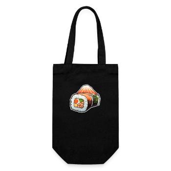 Sushi - Geschenkbeutel für Flaschen - Schwarz - Vorne