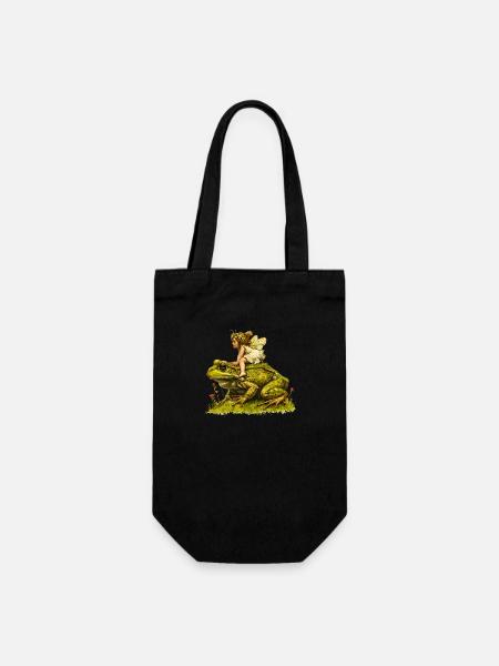 Grenouille chevauchée féerique - Sac à bouteille - noir