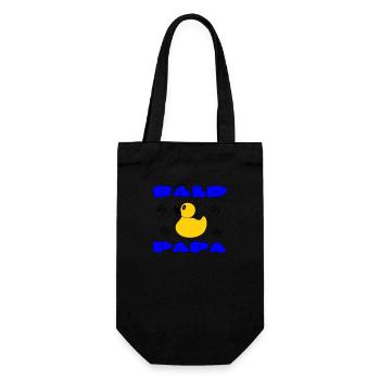 BALD PAPA - Gift Bag for Bottles - black - Front