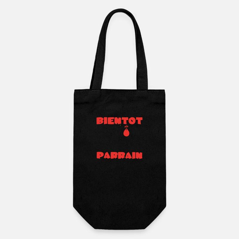 BIENTOT PARRAIN - Sac à bouteille - noir