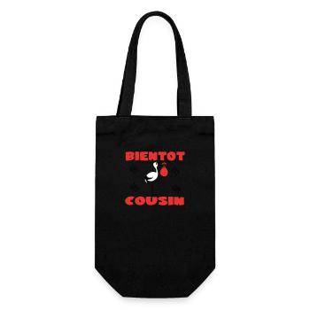 SOON COUSIN - Gift Bag for Bottles - black - Front