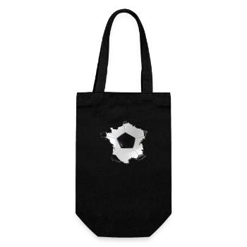 France | real football | Map - Gift Bag for Bottles - black - Front