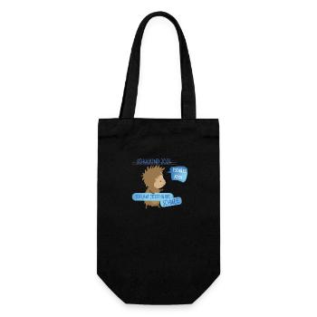 Tschüß Kita - Schulkind - Geschenkbeutel für Flaschen - Schwarz - Vorne
