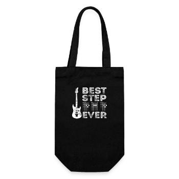 Meilleur beau-père de guitare de tous les temps - Skull Rock Music Player - Sac à bouteille - noir - Devant
