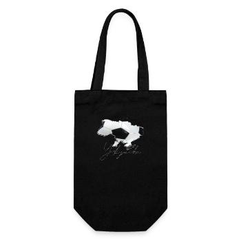 Ukraine Map Framed Real Football UA - Gift Bag for Bottles - black - Front