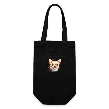 Chihuahua rayon de soleil - Sac à bouteille - noir - Devant