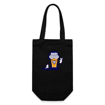 Fête Bière Mixeur Verre Alcool Boisson - Sac à bouteille - noir - Devant