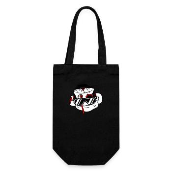 Sad DJ Zombie Horror Halloween Party Head - Gift Bag for Bottles - black - Front