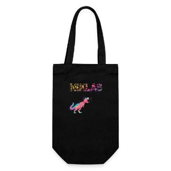 NIKLAS - Beau prénom de garçon avec dinosaure - Sac à bouteille - noir - Devant