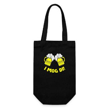 beer i mog di - Gift Bag for Bottles - black - Front