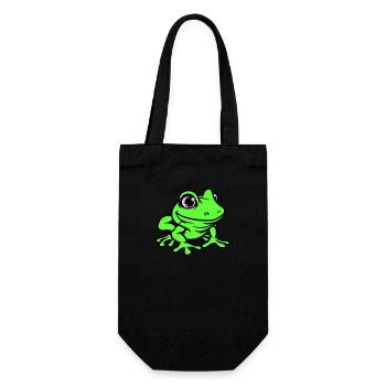 Frog Comic - Gift Bag for Bottles - black - Front