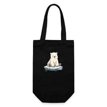 POLE BEAR - Gift Bag for Bottles - black - Front