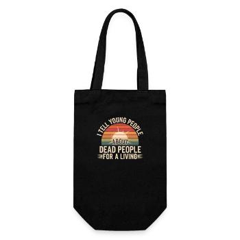 I Tell Young People About Dead People 9 - Geschenkbeutel für Flaschen - Schwarz - Vorne