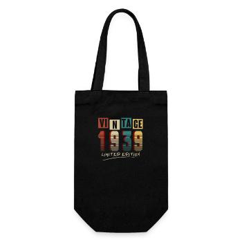 Jahrgang 1939: Limitierte Auflage - 86. Jubiläum. - Geschenkbeutel für Flaschen - Schwarz - Vorne