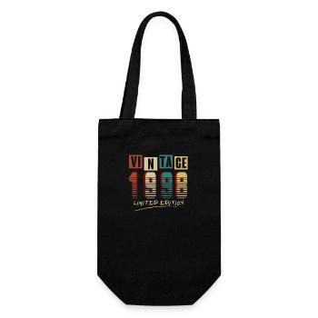 Jahrgang 1998: Limitierte Auflage - 27. Jubiläum. - Geschenkbeutel für Flaschen - Schwarz - Vorne