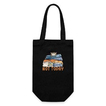 Cool Cat - Not Today - Gift Bag for Bottles - black - Front