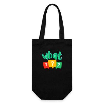 What ? - Gift Bag for Bottles - black - Front