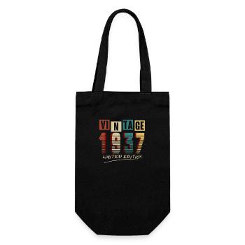 Vintage 1937: Limited Edition - 88th Anniversary. - Gift Bag for Bottles - black - Front