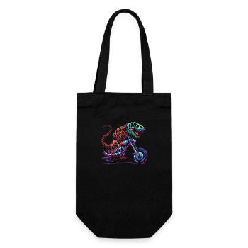 Motorrad Motocross biker bike - Geschenkbeutel für Flaschen - Schwarz - Vorne