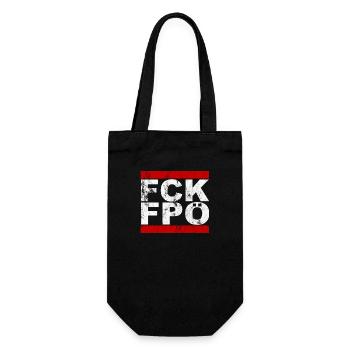 FCK FPÖ - Montrer l’exemple contre la droite (vintage) - Sac à bouteille - noir - Devant