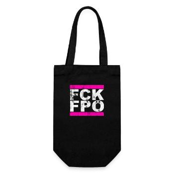 FCK FPÖ - Montrer l’exemple contre la droite - Sac à bouteille - noir - Devant