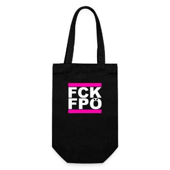 FCK FPÖ - Montrer l’exemple contre la droite - Sac à bouteille - noir - Devant