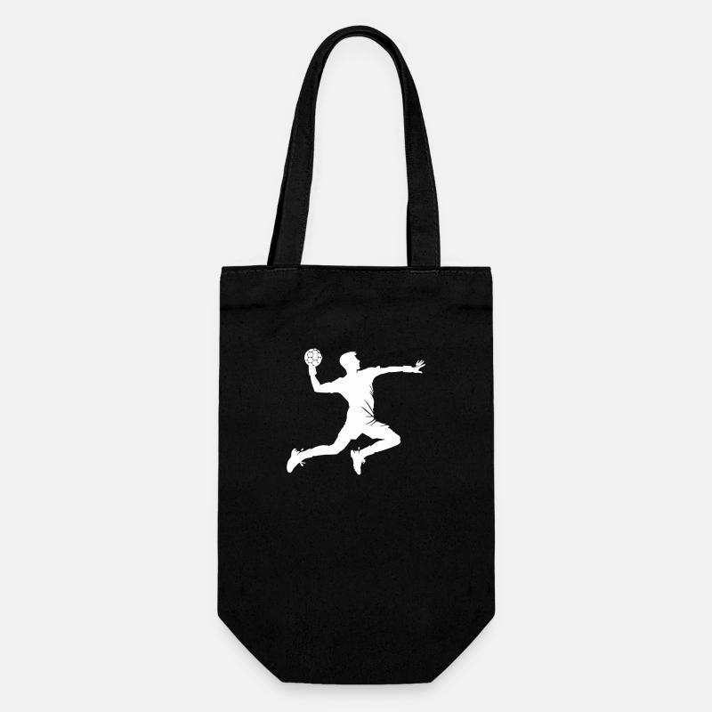 handball - Geschenkbeutel für Flaschen - Schwarz