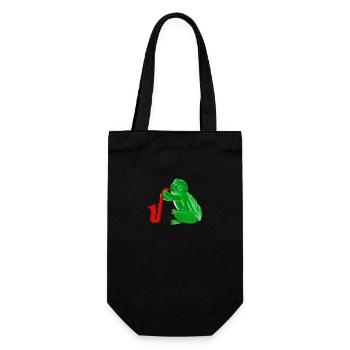 Saxofrog - Geschenkbeutel für Flaschen - Schwarz - Vorne