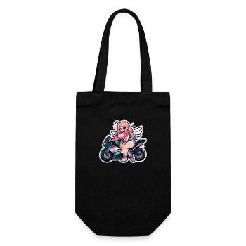 ライダーガール raidaa gaaru - Geschenkbeutel für Flaschen - Schwarz - Vorne