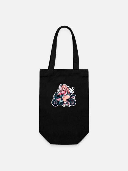 ライダーガール raidaa gaaru - Geschenkbeutel für Flaschen - Schwarz