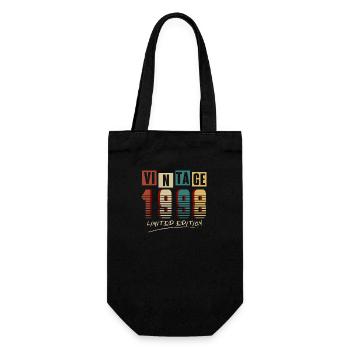Vintage 1998: Limited Edition - 27th Anniversary. - Gift Bag for Bottles - black - Front