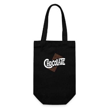 Schokolade - Cool Sweets Logo - Geschenkbeutel für Flaschen - Schwarz - Vorne